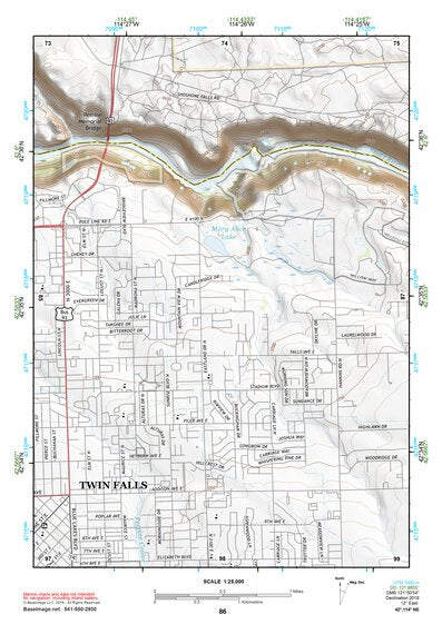 42114NE Page 86 Twin Falls Topo Preview 1