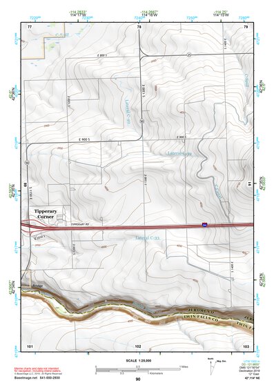 42114NE Page 90 Twin Falls Topo Preview 1