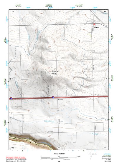 42114NE Page 91 Twin Falls Topo Preview 1