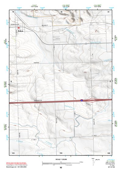 42114NE Page 92 Twin Falls Topo Preview 1