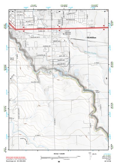 42114NE Page 98 Twin Falls Topo Preview 1