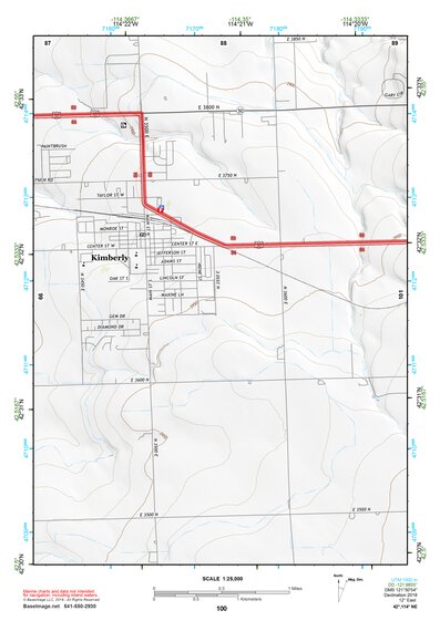 42114NE Page 100 Twin Falls Topo Preview 1