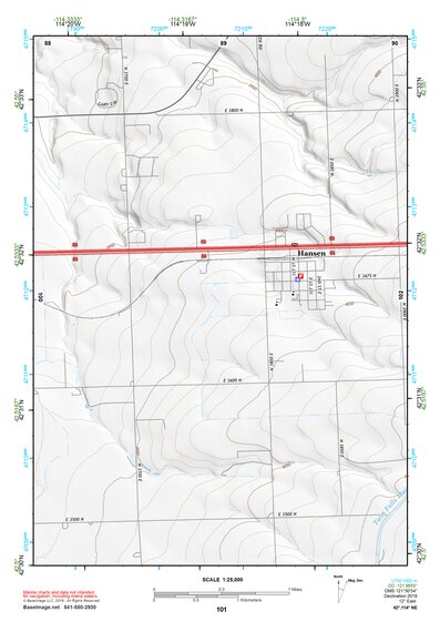 42114NE Page 101 Twin Falls Topo Preview 1