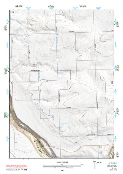 42114NE Page 105 Twin Falls Topo Preview 1