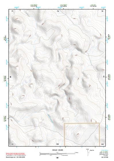 42115NW Page 90 Glenns Ferry Topo Preview 1