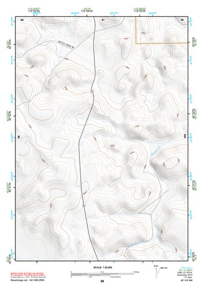 42115NW Page 99 Glenns Ferry Topo Preview 1