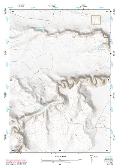 42117SE Page 77 Louse Canyon Topo Preview 1