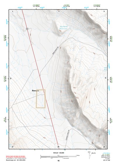 42117SW Page 16 Louse Canyon Topo Preview 1