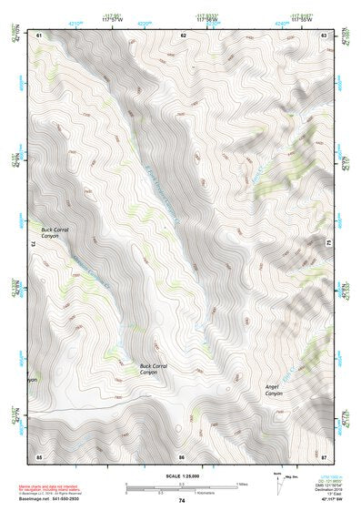 42117SW Page 74 Louse Canyon Topo Preview 1