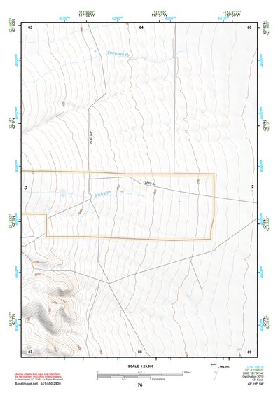 42117SW Page 76 Louse Canyon Topo Preview 1