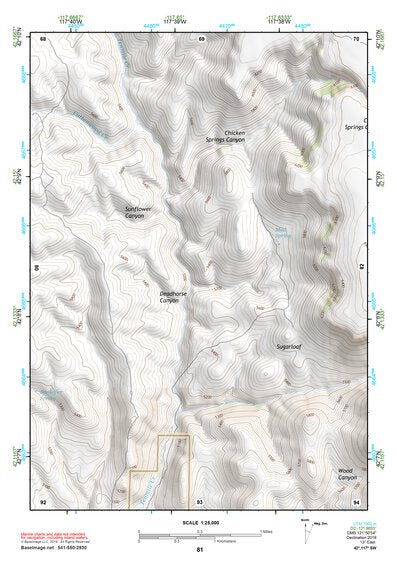 42117SW Page 81 Louse Canyon Topo Preview 1