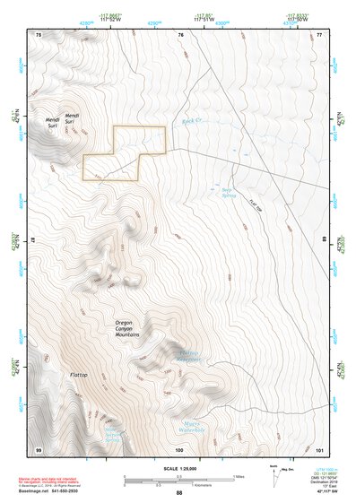 42117SW Page 88 Louse Canyon Topo Preview 1