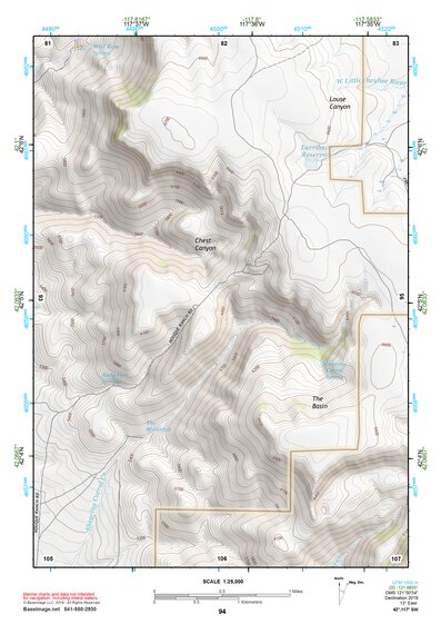 42117SW Page 94 Louse Canyon Topo Preview 1