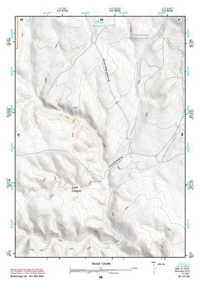 42117SW Page 98 Louse Canyon Topo Preview 1