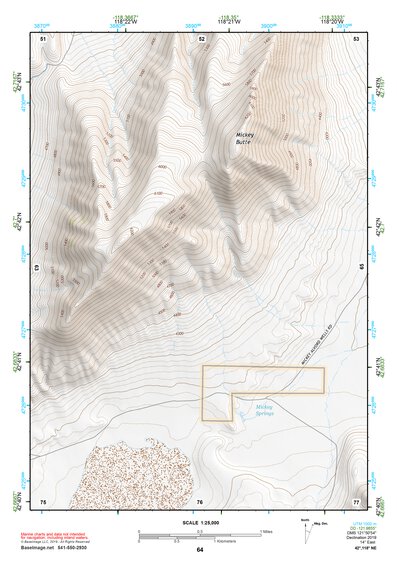 42118NE Page 64 Steens Mountain Topo Preview 1