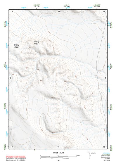 42118NE Page 70 Steens Mountain Topo Preview 1