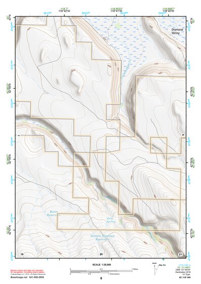 42118NW Page 8 Steens Mountain Topo Preview 1