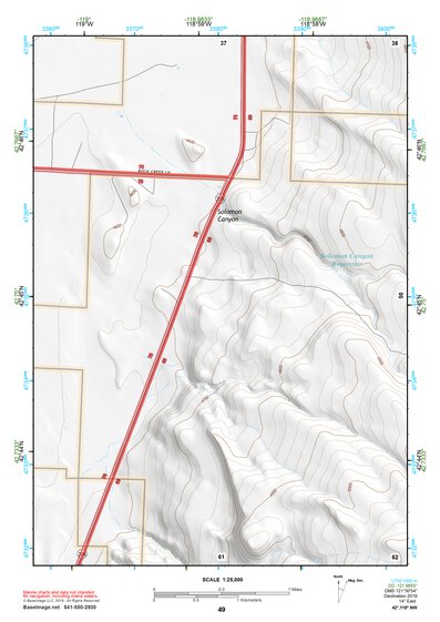 42118NW Page 49 Steens Mountain Topo Preview 1