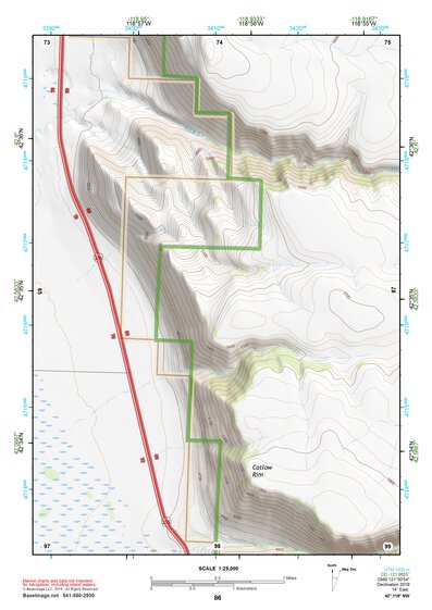 42118NW Page 86 Steens Mountain Topo Preview 1