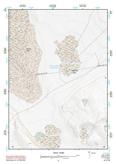 42119NE Page 7 Bluejoint Lake Topo Preview 1