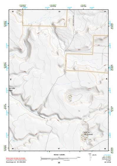 42119NE Page 35 Bluejoint Lake Topo Preview 1