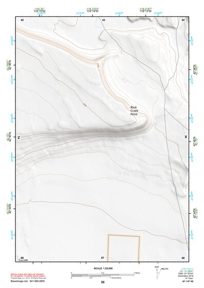 42119NE Page 55 Bluejoint Lake Topo Preview 1