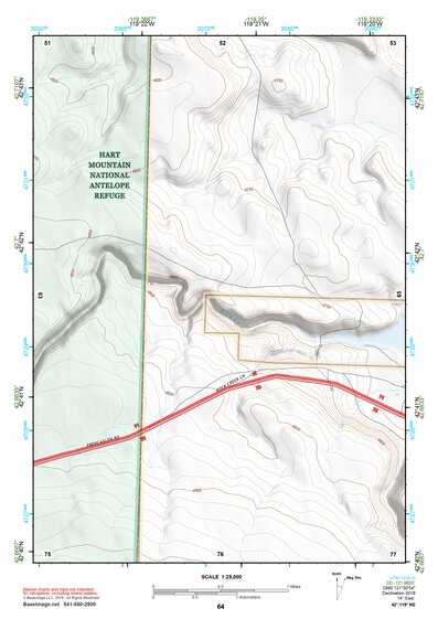 42119NE Page 64 Bluejoint Lake Topo Preview 1