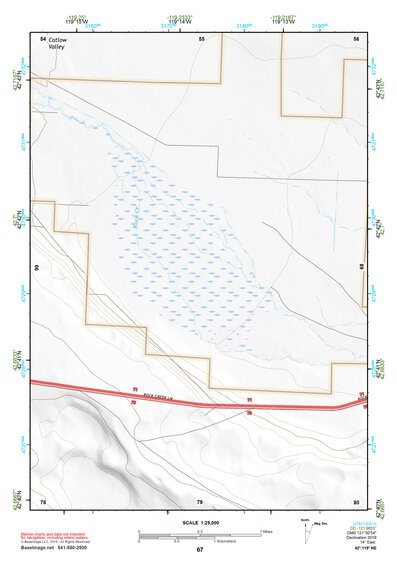 42119NE Page 67 Bluejoint Lake Topo Preview 1