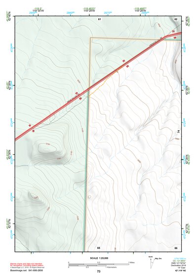 42119NE Page 73 Bluejoint Lake Topo Preview 1