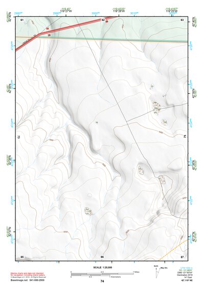 42119NE Page 74 Bluejoint Lake Topo Preview 1