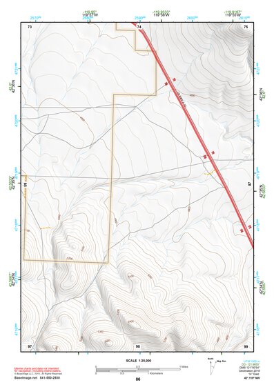 42119NW Page 86 Bluejoint Lake Topo Preview 1