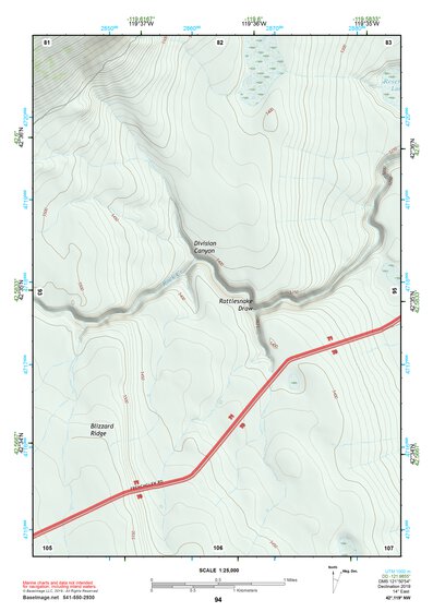 42119NW Page 94 Bluejoint Lake Topo Preview 1