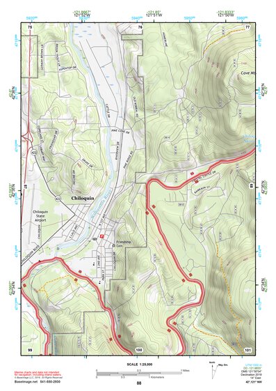 42121NW Page 88 Williamson River Topo Preview 1