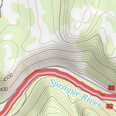 42121NW Page 93 Williamson River Topo Preview 3