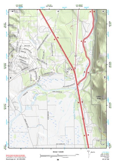 42121NW Page 99 Williamson River Topo Preview 1