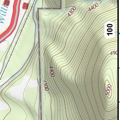 42121NW Page 99 Williamson River Topo Preview 3
