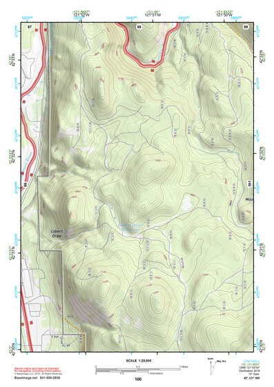 42121NW Page 100 Williamson River Topo Preview 1