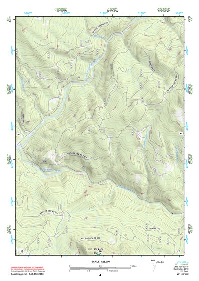 42122NW Page 4 Crater Lake Topo Preview 1