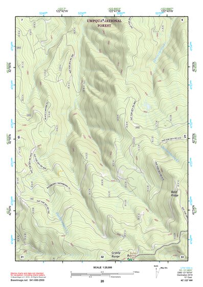 42122NW Page 20 Crater Lake Topo Preview 1