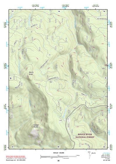 42122NW Page 30 Crater Lake Topo Preview 1