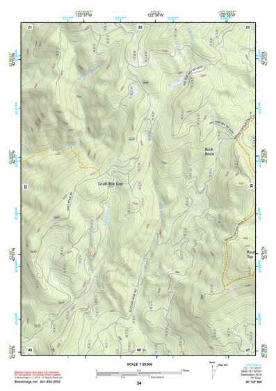 42122NW Page 34 Crater Lake Topo Preview 1