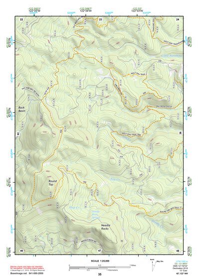 42122NW Page 35 Crater Lake Topo Preview 1