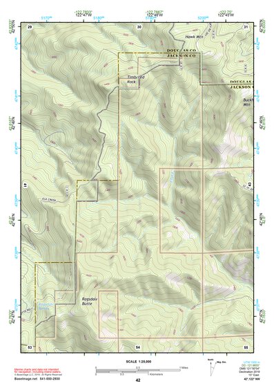 42122NW Page 42 Crater Lake Topo Preview 1