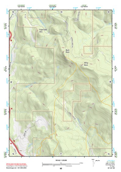 42122NW Page 65 Crater Lake Topo Preview 1