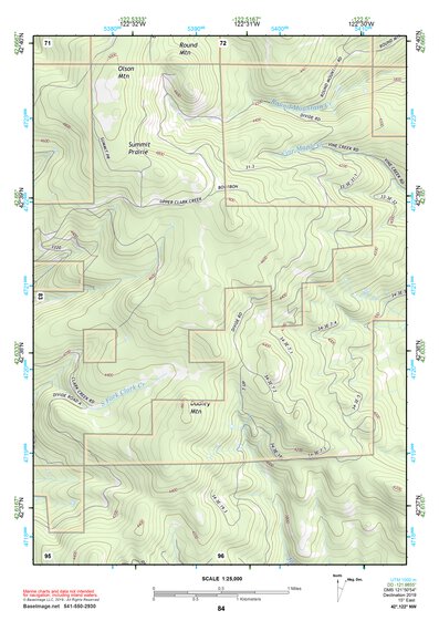 42122NW Page 84 Crater Lake Topo Preview 1