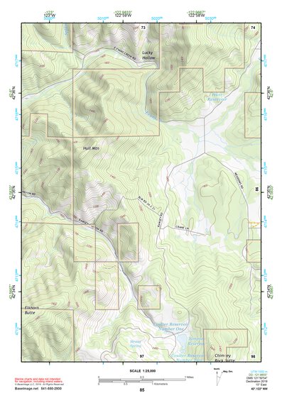 42122NW Page 85 Crater Lake Topo Preview 1