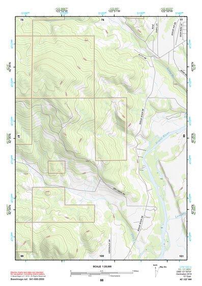 42122NW Page 88 Crater Lake Topo Preview 1