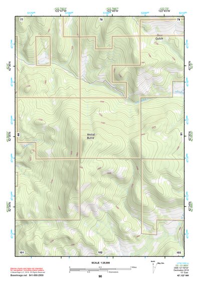 42122NW Page 90 Crater Lake Topo Preview 1