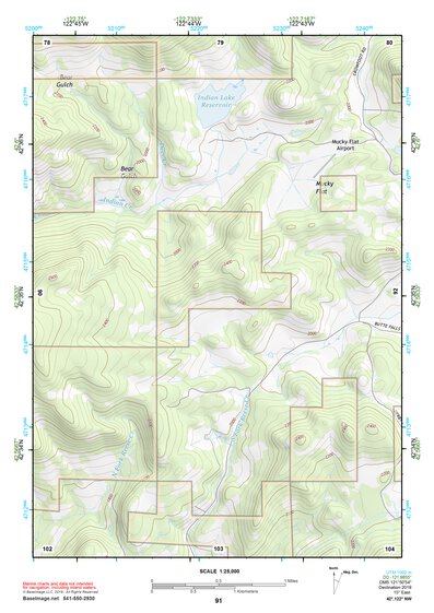 42122NW Page 91 Crater Lake Topo Preview 1