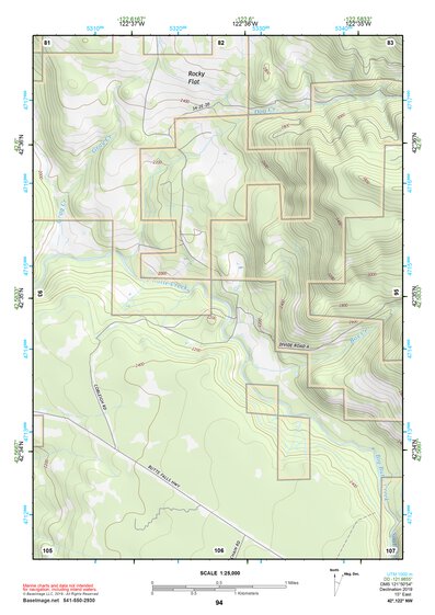 42122NW Page 94 Crater Lake Topo Preview 1